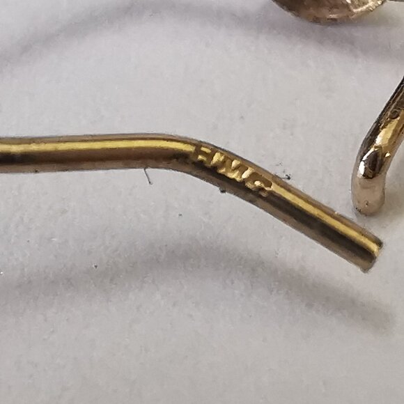 Vintage 9kt Gold Austrian Crystal Drop Earrings - Picture 7 of 8